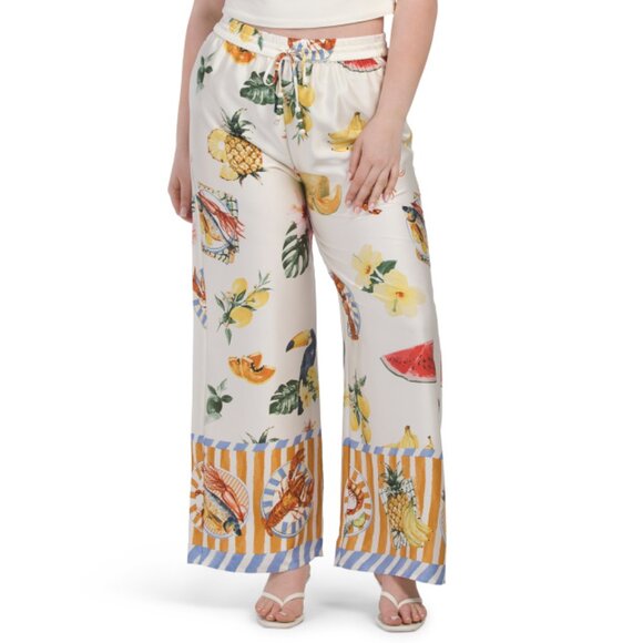 BAILEY 44 Ivory High Rise Pull On Wide Leg Pants - Picture 1 of 1